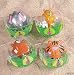 SET OF 4 ZOO ANIMAL BEACH BALLS