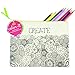 Color Joy Coloring Products, Accessories Bag, Medium, Floral Designs