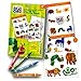 Sticker Farm Happy Day Series Reusable Puffy Sticker Book for Collecting and Trading, Boys and Girls Large Starter Activity Album with 75+ Puffy Stickers