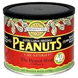 The Peanut Shop of Williamsburg All-Natural Homestyle Peanuts (Roasted in Expeller Pressed Peanut Oil and Sea Salt),  40-Ounce Tin (Pack of 2)
