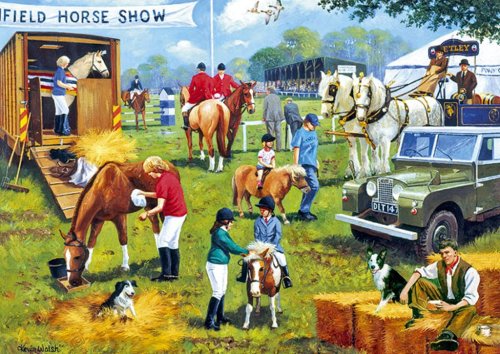 Childrens Toyshop  Toys : Gibsons puzzle - The Horse Show 1000 pieces
