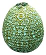 Zen Zen Hanging Beehive Lantern Shade - Olive & Aqua
