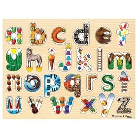 Melissa and Doug Alphabet Art Wooden Alphabet Puzzle