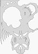 Artool - Skullmaster Airbrush Templates by Craig Fraser - Frontal