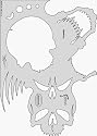 Artool - Skullmaster Airbrush Templates by Craig Fraser - Frontal