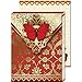 Punch Studio Red Butterfly Paisley Magnetic Closure Mini Notepad
