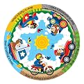 Melissa & Doug Vehicle Fun Fresh Start Circular Floor Puzzle