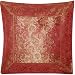 ShalinCraft Pillow Covers Decorating Ideas Handmade Christmas Gifts Silk Fabric 16x16 inches (bcbr302)