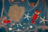 20x9 ft Fishing Net,Fish Nets, Netting, Starfish, Floats, Nautical Decor, Lobster, Crab, Beach Decorations