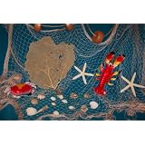 20x9 ft Fishing Net,Fish Nets, Netting, Starfish, Floats, Nautical Decor, Lobster, Crab, Beach Decorations by 