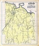 Anson Town, Somerset County 1883, Maine, 1883 Old Map Reproduction