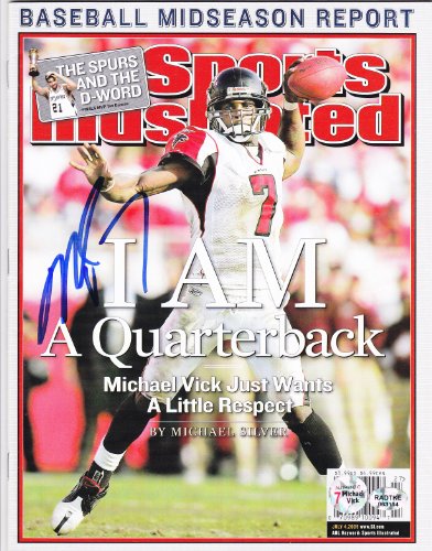 Michael Vick Philadelphia Eagles Sports Illustrated Signed Autographed Magazine Authentic Vick Coa Matching Numbers