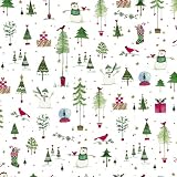Caspari Wonderland 9-Foot Wrapping Paper Roll