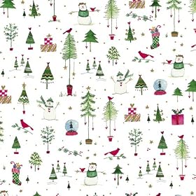 Caspari Wonderland 9-Foot Wrapping Paper Roll