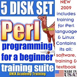 Perl Programming for a Beginner, 5-disk DVD Complete Training Suite