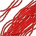 Czech Seed Beads Size 11/0 True Red Opaque (1 Hank/4000 Beads)