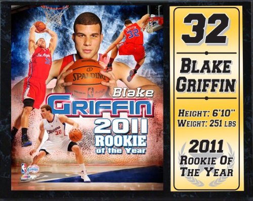 Encore Select 520-BSKLAC32 Los Angeles Clippers Blake Griffin 32 12X15 Stat Plaque.