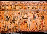 Kunstreproduktion: Ägyptisch "Wiegen des Herzens / ägypt.Malerei" 71 x 51