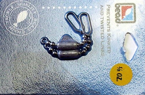 Bead Chain R18 1/8-Ounce Keel Sinker, Pack of 2, Dark Nickel Finish by Bead Chain