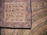 Reversible Duvet Cover-Kalamkari Block Print-Full/Queen