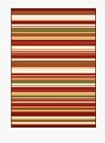 Providencia MJ105013 New Paltz Stripe Throw Blanket   60 X 80 Inch   Spice