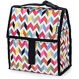 PackIt Freezable Lunch Bag with Zip Closure, Ziggy