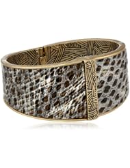 The SAK Python Hinge Brown Bangle Bracelet, 2.5"