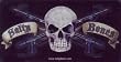 Salty Bones Skull Metal License Plate