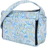 Bumble Bags Kimberly Tote Bag Blue Paisley