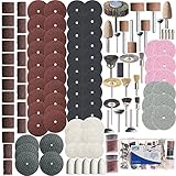 SPTA ロータリーツールアクセサリーセット付きボックス サンディング/グラインディングセット 為に 1/8"（3mm）シャンク Dremel (ドレメル）Proxxon ロータリーツール--サンディ