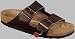 BIRKENSTOCK Arizona, Sandals, Dark Brown, Leather, Regular Width, Size 42