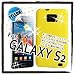 [GALAXY S2 (SC-02C)] スタンダードTPU ゼリー ケース（イエロー/黄）ギャラクシー S2 用 ソフト ケース♪ ポップでカラフルなか...