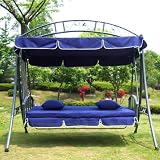 Details zu "Luxus Loywe Hollywoodschaukel Gartenschaukel LW51-Blau" Details zu "Luxus Loywe Hollywoodschaukel Gartenschaukel LW51-Blau"