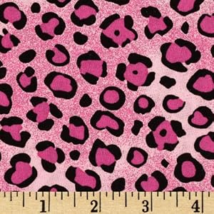 44-Wide-Animal-Prints-Leopard-Pink-Black-Fabric-By-The-Yard