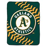 Northwest Oakland Athletics Big Stitch Royal Plush Raschel