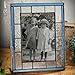 J Devlin 5x7 Vertical Glass Photo Frame - Vintage & Pale Blue