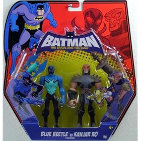 Batman The Brave and The Bold: Blue Beetle vs Kanijar Ro Figures
