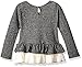 Calvin Klein Girls' French Terry Lace Tunic with Leggings Set