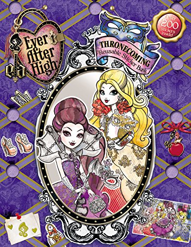 ever after high thronecoming reusable sticker book
