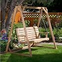 Western Red Cedar - Porch Swing Set including A-Frame - Patio and Garden Furniture
