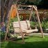 Outdoor Porch Swing with A Swing Frame Western Red Cedar