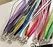 HYBEADS 20pcs 18'' Mixed Silk Organza Ribbon Necklace Strap Cord Chain