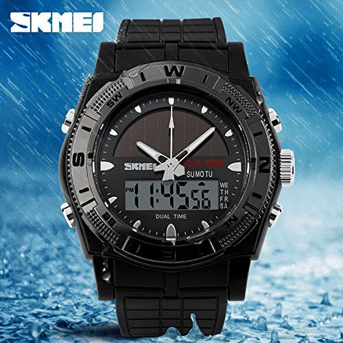 Wholesale Solar Outdoor Sports Watches Tide Male Waterproof Personalized Digital White Red Green