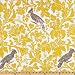 54'' Wide Premier Prints Barber Slub Yellow/Taupe Fabric By The Yard