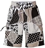 Wes and Willy Boys 8-20 Patchwork Swim Trunk