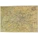 Paris Metro map Cavallini Wrap or Decoupage paper,vintage poster print , 20 x 28 inches