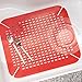 Kitchen Sink Mat Adjustable Contour Size, Red