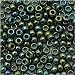 Toho Round Seed Beads 8/0 #84 'Metallic Iris Green/Brown' 8 Gram Tube