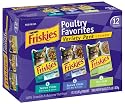 Friskies Poultry Favorites Cat Food 3-Flavor Variety Pack, 3-Ounce Pouches (Pack of 24)