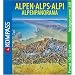 Kompass Panorama-Karten, Alpen, plano